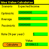 Idea Value <b>Calculator</b> for Windows OS